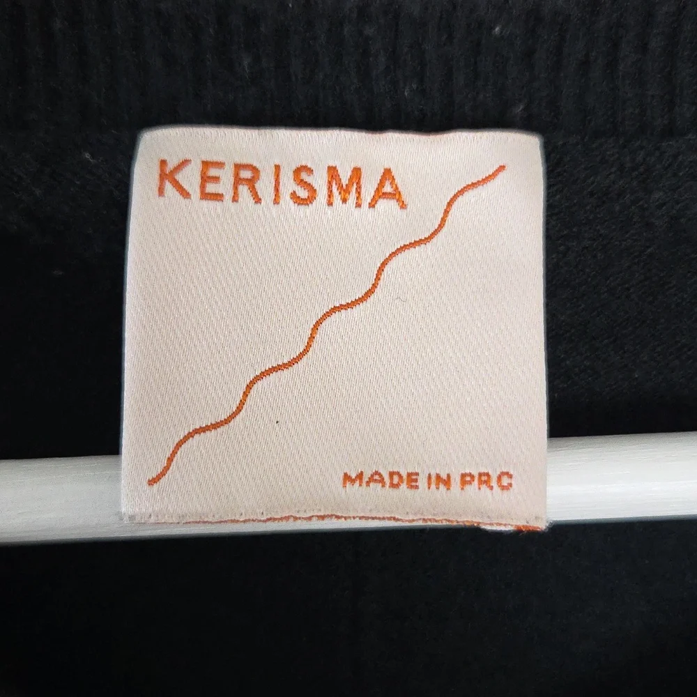 Kerisma Black V-Neck Sweater S/M - Picture 2 of 6